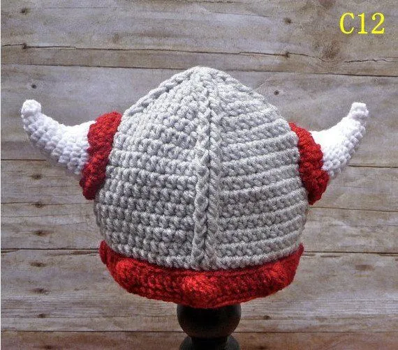 Wholesale Hair Bow - Buy New Crochet Viking Helmet with Horns ...