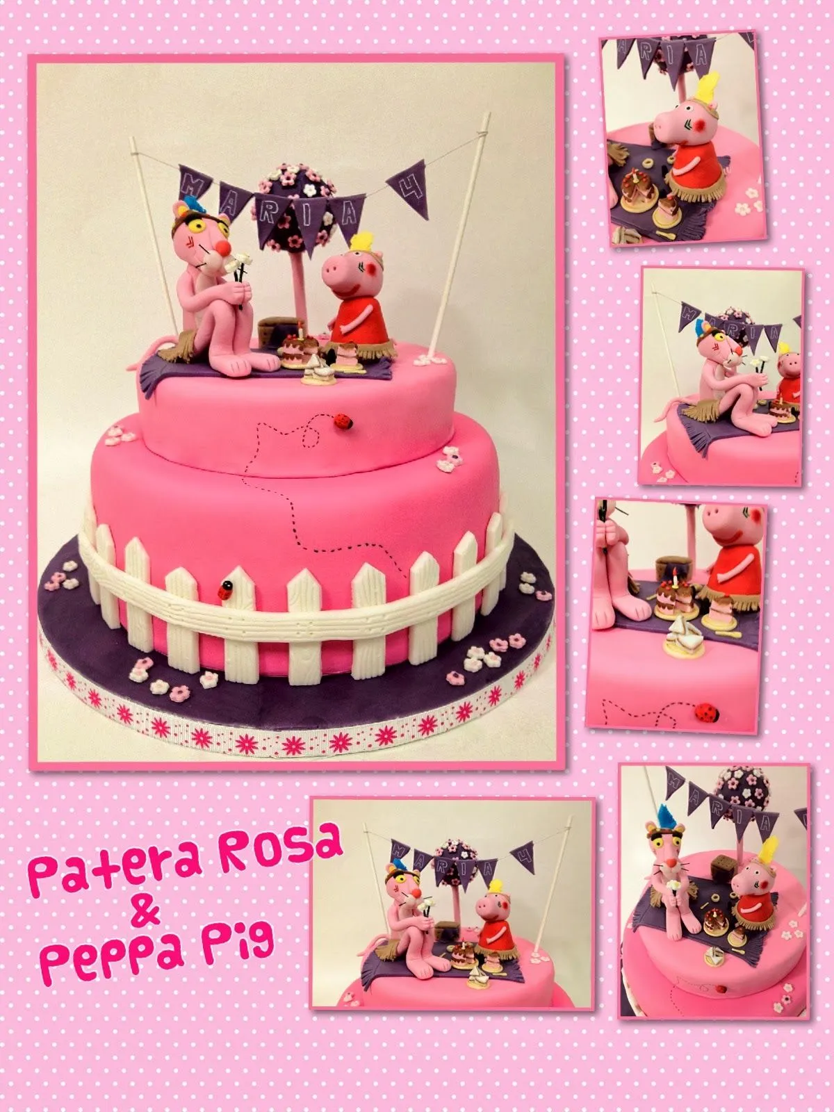 winicakes: Pastel Peppa Pig y Pantera Rosa.