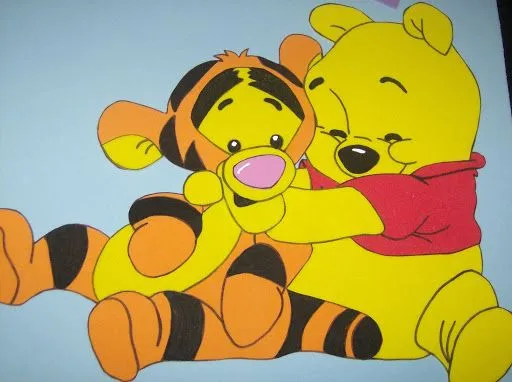 Como hacer un Winnie Pooh en goma eva - Imagui