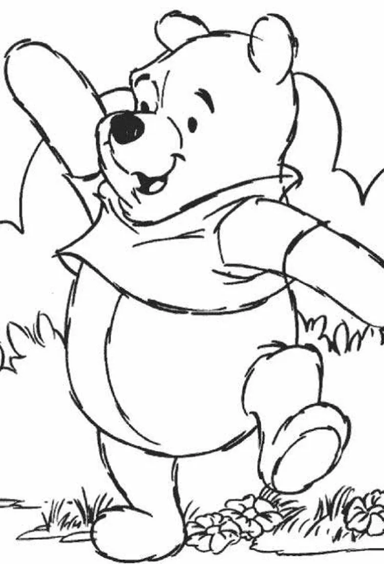 Winnie Pooh para colorear