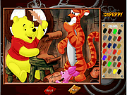 Winnie Pooh en línea el colorear en línea para jugar a los juegos ...
