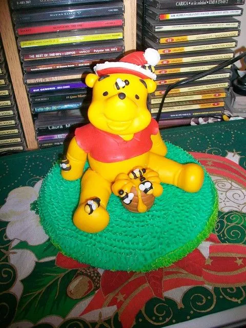 winnie pooh navideno hermoso adorno de mesa para estas fiestas ...