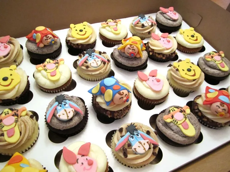 Winnie the Pooh Baby Shower Cupcakes | Flickr - Photo Sharing!