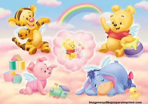 Winnie Pooh bebé y sus amigos bebés - Imagui