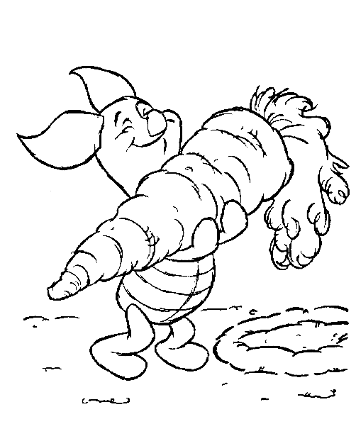 7 Winnie The Pooh Coloring Pages - Piglet