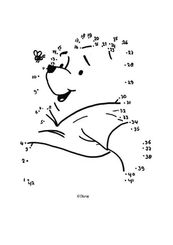 Winnie the pooh dot to dot dot to dot: winnie the pooh and the bee to