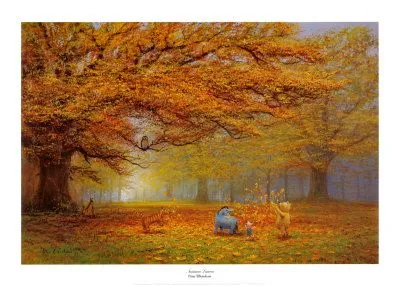 Winnie the Pooh: hojas de otoño Pósters por Peter Ellenshaw en ...