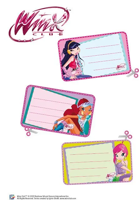 Nuevas pegatinas para los cuadernos Winx Club Trendy oficiales ...