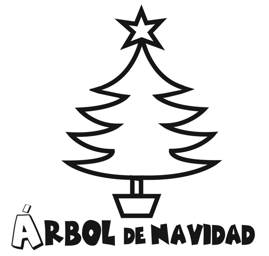 Imagenes y fotos: Arbol de Navidad para Colorear, parte 1