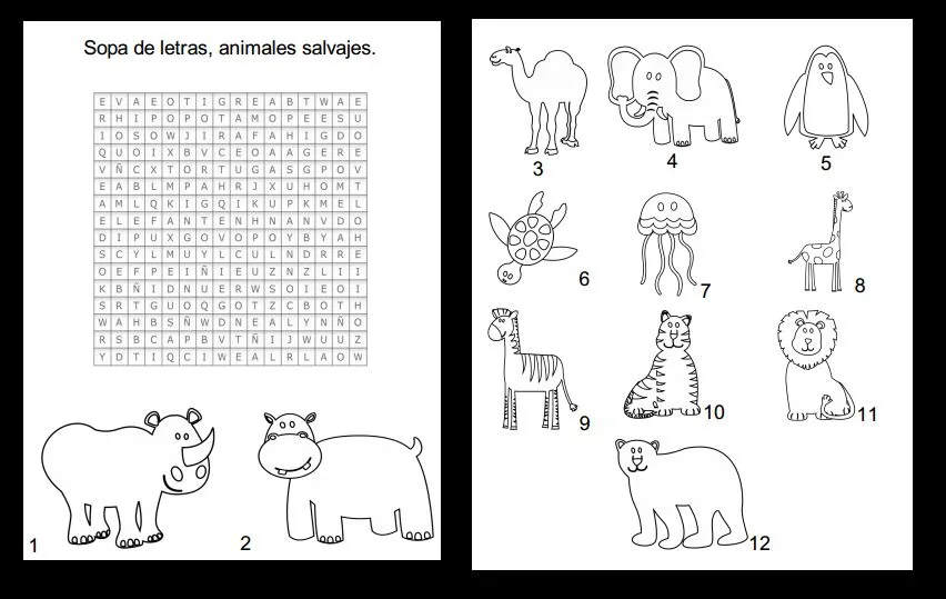 www.sbslanguageresources.com: Sopa de letras con dibujos para ...