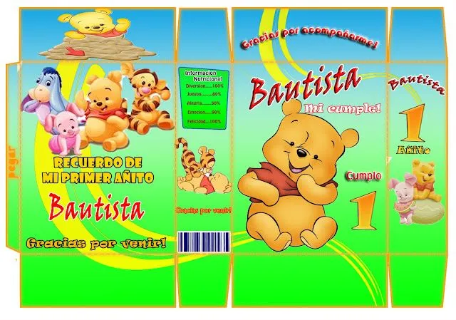 www.todoimprimibles.com: Kit Imprimible Winnie Pooh Babys y amigos