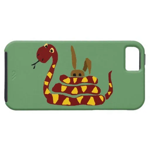 WX- serpiente divertida que exprime el dibujo anim iPhone 5 Case ...