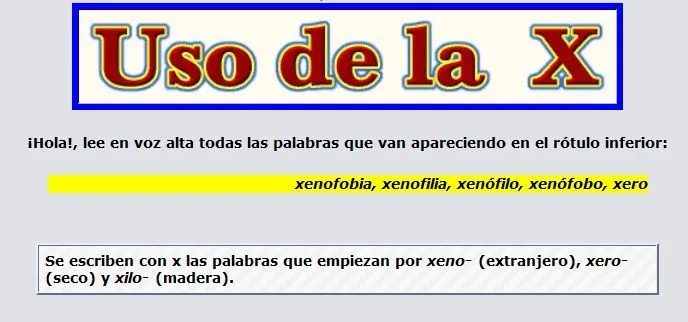 Uso de la “x” en palabras que empiezan por “xeno-“, “xero-” y ...