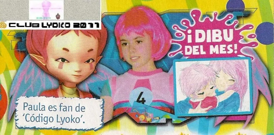 Xanatico Codigo Lyoko: PAULA EN LA REVISTA CLAN