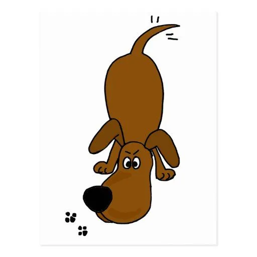 XX dibujo animado el oler Hounddog Postal | Zazzle
