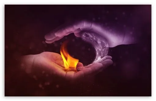 Yin Yang Fire Water HD desktop wallpaper : Widescreen : High ...