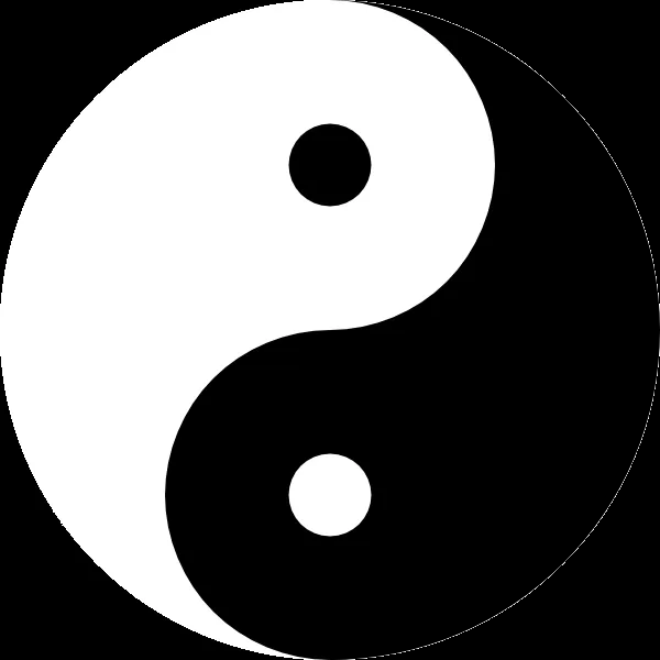 Ying Yang 11 clip art - vector clip art online, royalty free ...