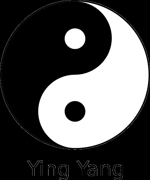 Ying Yang 8 clip art - vector clip art online, royalty free & public ...