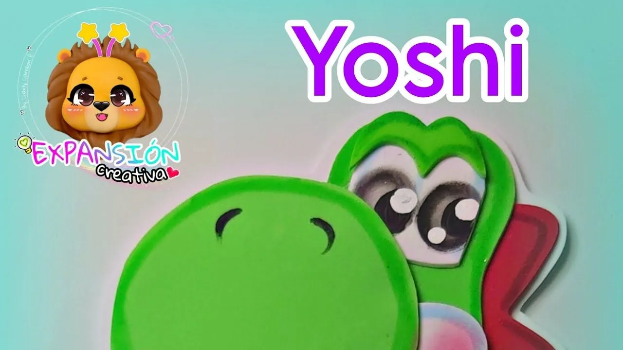 YOSHI APLIQUE EN FOAMY #foamy #mariobros - YouTube