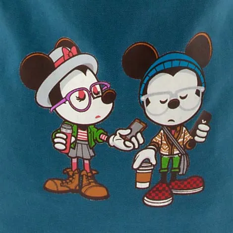 Your WDW Store - Disney Canvas Bag - Hipster Mickey & Minnie Mouse ...