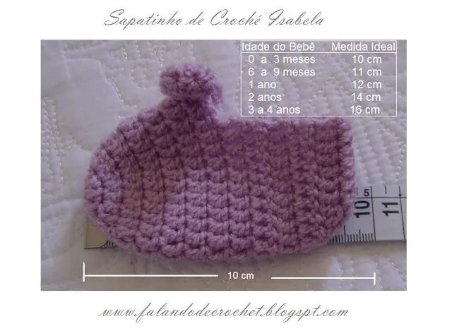 Zapatilla DE CROCHET PARA EL BEBE CON GRÁFICO - LA CASITA DE ...