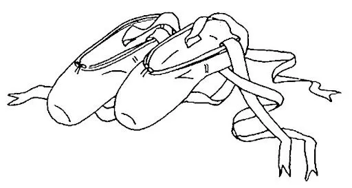 Zapatillas de ballet para colorear - Imagui