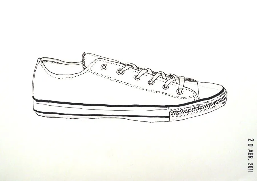 Zapatillas converse | Un dibujo al día