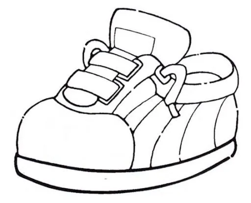 ZAPATILLAS DEPORTIVAS PARA COLOREAR | Dibujos para colorear