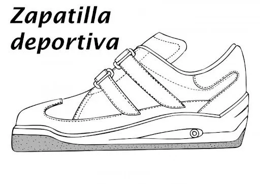 ZAPATILLAS DEPORTIVAS PARA COLOREAR | Dibujos para colorear