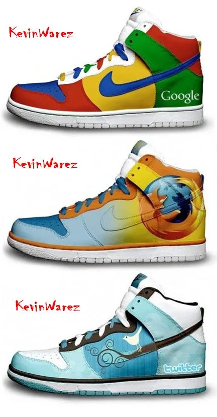 Nuevas zapatillas Nike basadas en Google, Twitter y Firefox - Taringa!