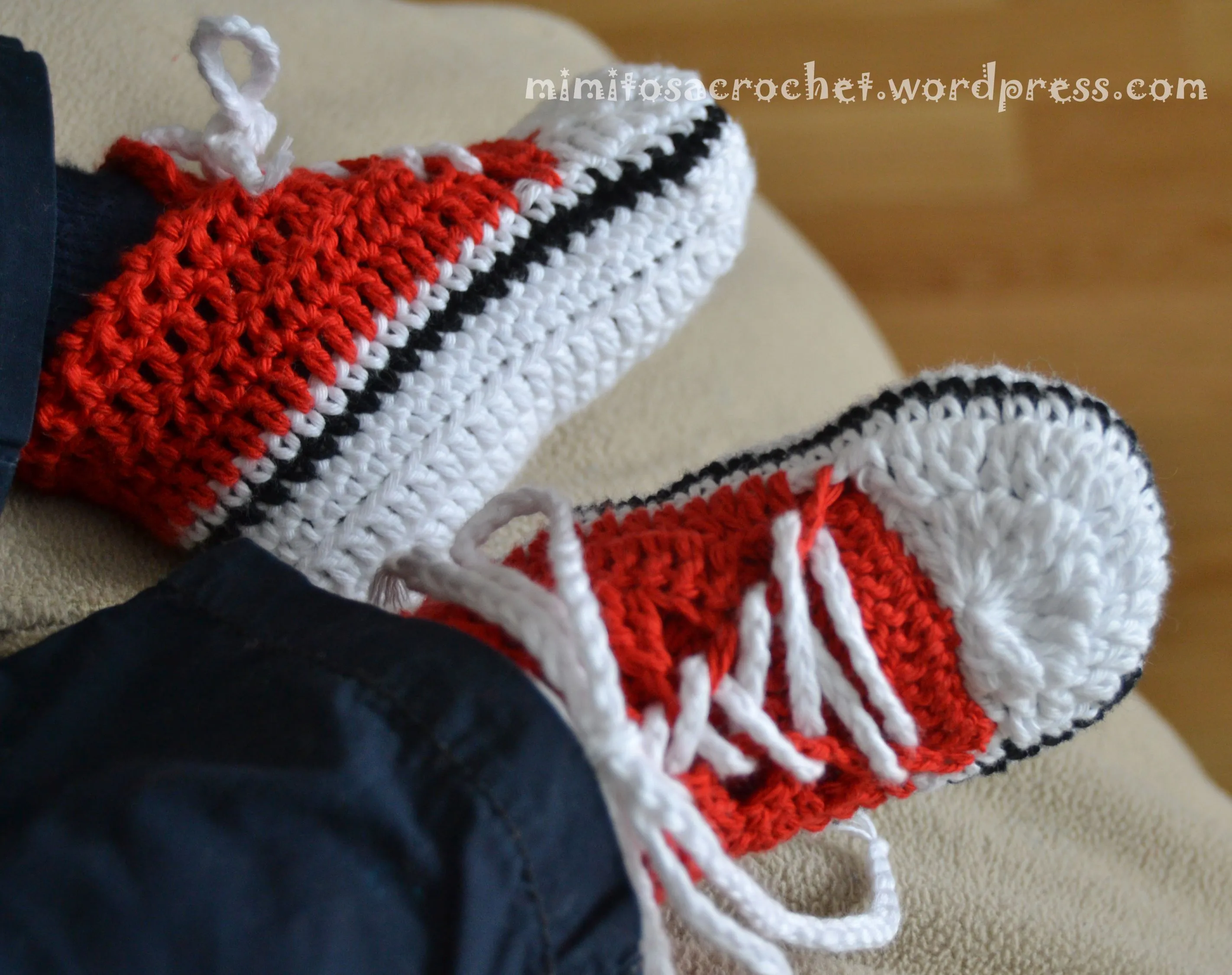 Zapatillas de Puntera “Converse All Star” a Crochet | Mimitos a ...