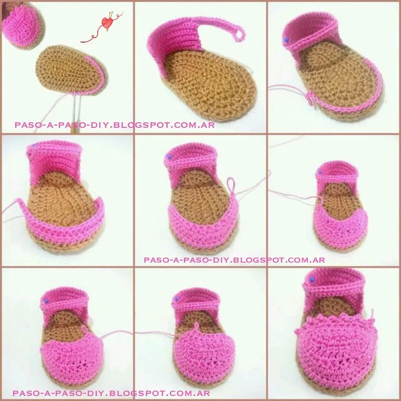 Zapatitos de bebé al crochet - diy | Paso a Paso