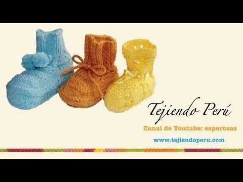 zapatitos para bebe tejidos en crochet y agujas PlayList