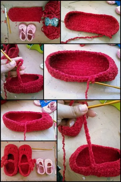 Zapatitos de crochet: Tutorial | . . . . . . . . . . . . El ...