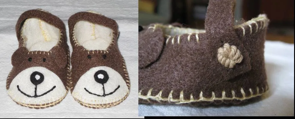 Zapatitos de fieltro para bebés - Imagui