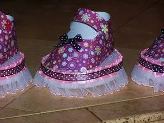 Zapatitos de papel, recuerdos para baby shower ~ Portal de ...