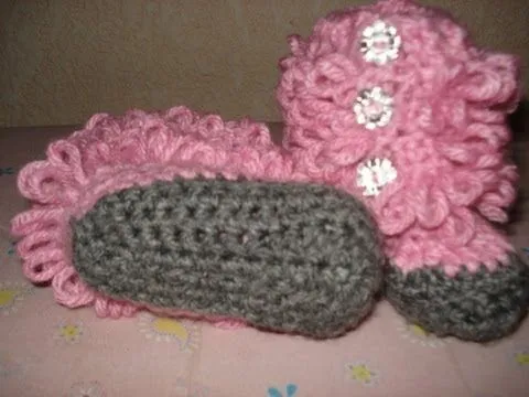 Zapatitos de crochet para bebés paso a paso - Imagui