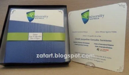 zatart: Originales invitaciones para grado de profesional y dos ...