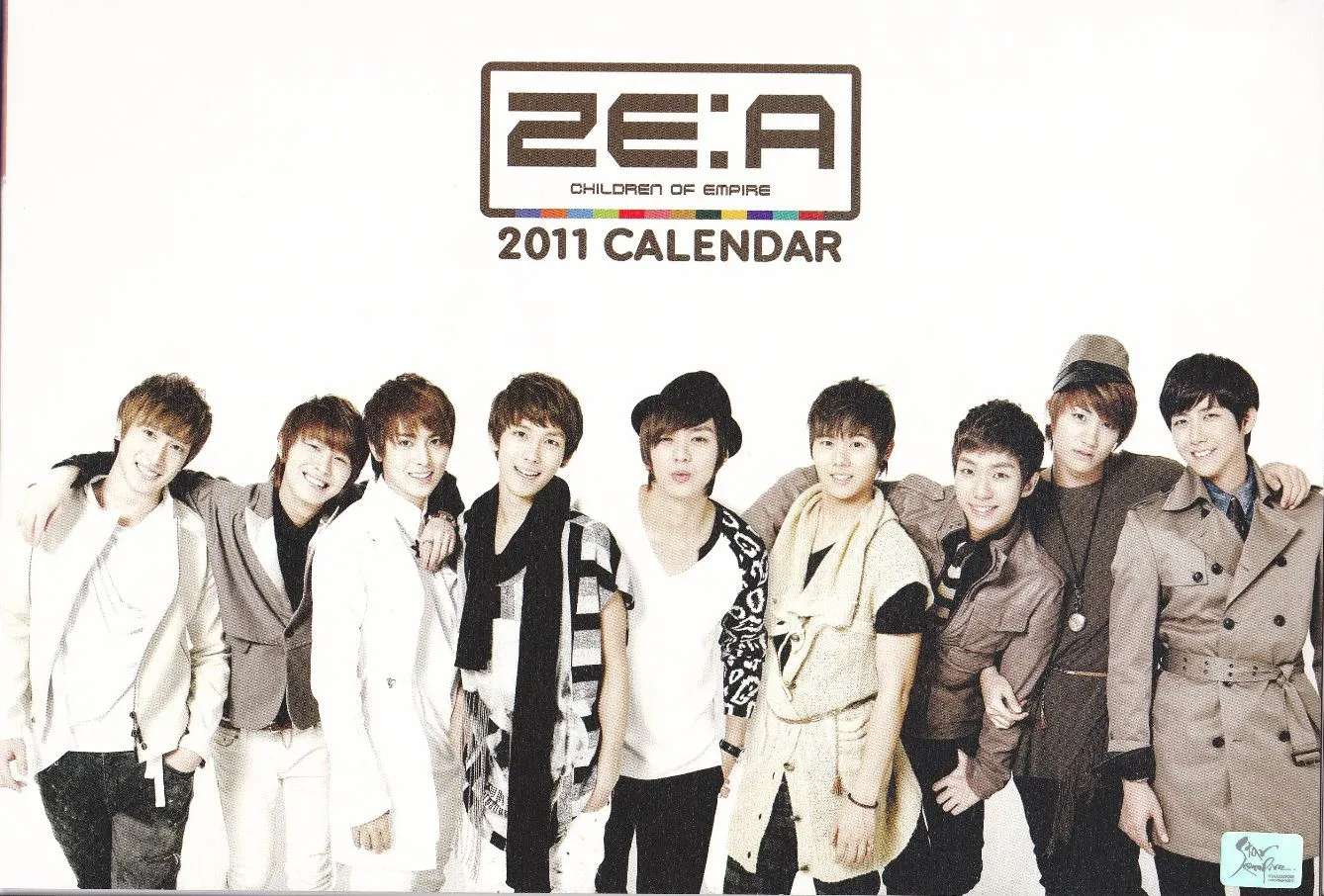 ZE:A 2011 Calendar garlaa + calendar tataj awah | Children of ...