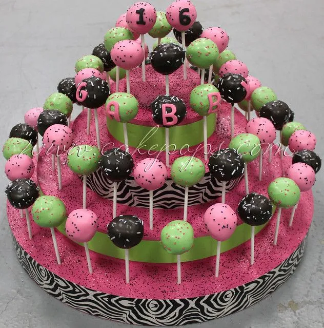 Zebra 16 Cake Pop Cake Display | Flickr - Photo Sharing!