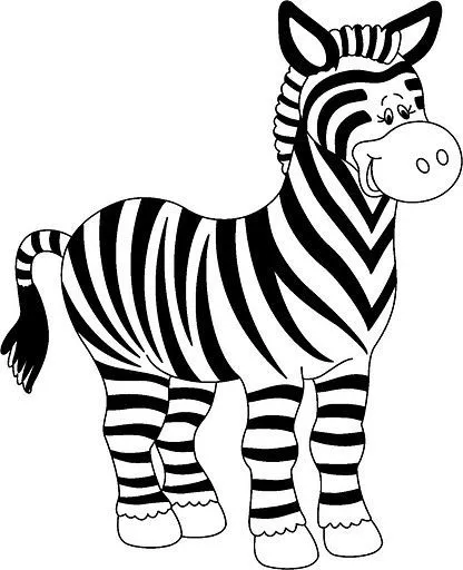 Zebra bebé para colorear - Imagui