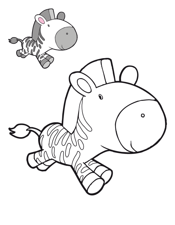 Cebra bebé para colorear - Imagui