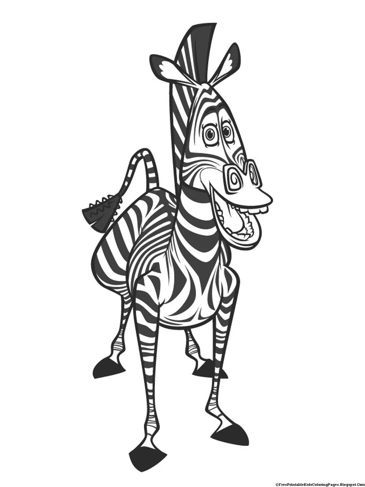 Zebra Coloring Pages