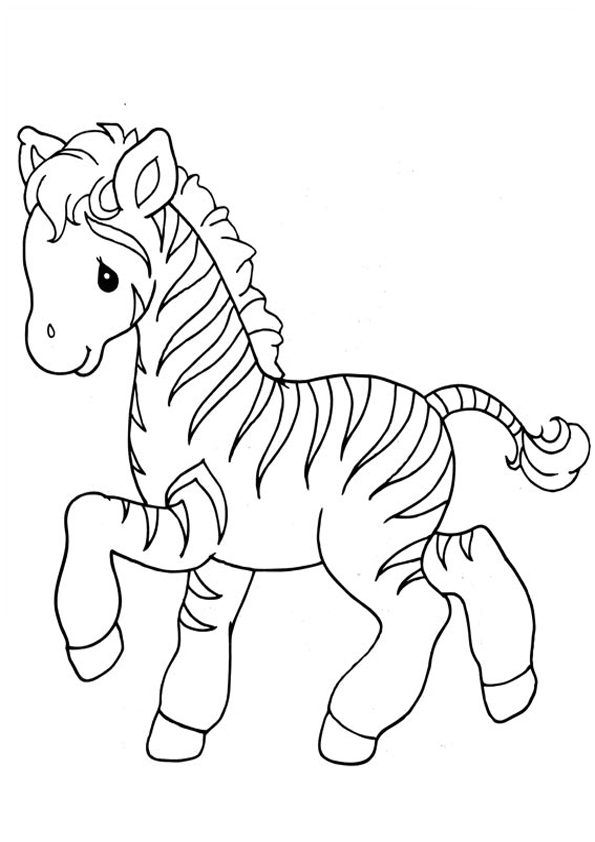 Zebra Precisos Momentos para colorear ~ Dibujos para Colorear Infantil