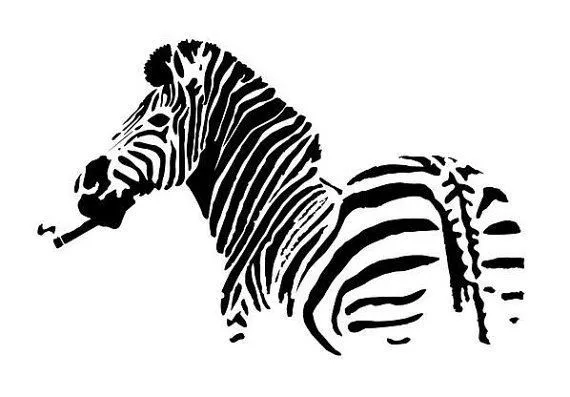 Zebra Stencil | DIY | Pinterest