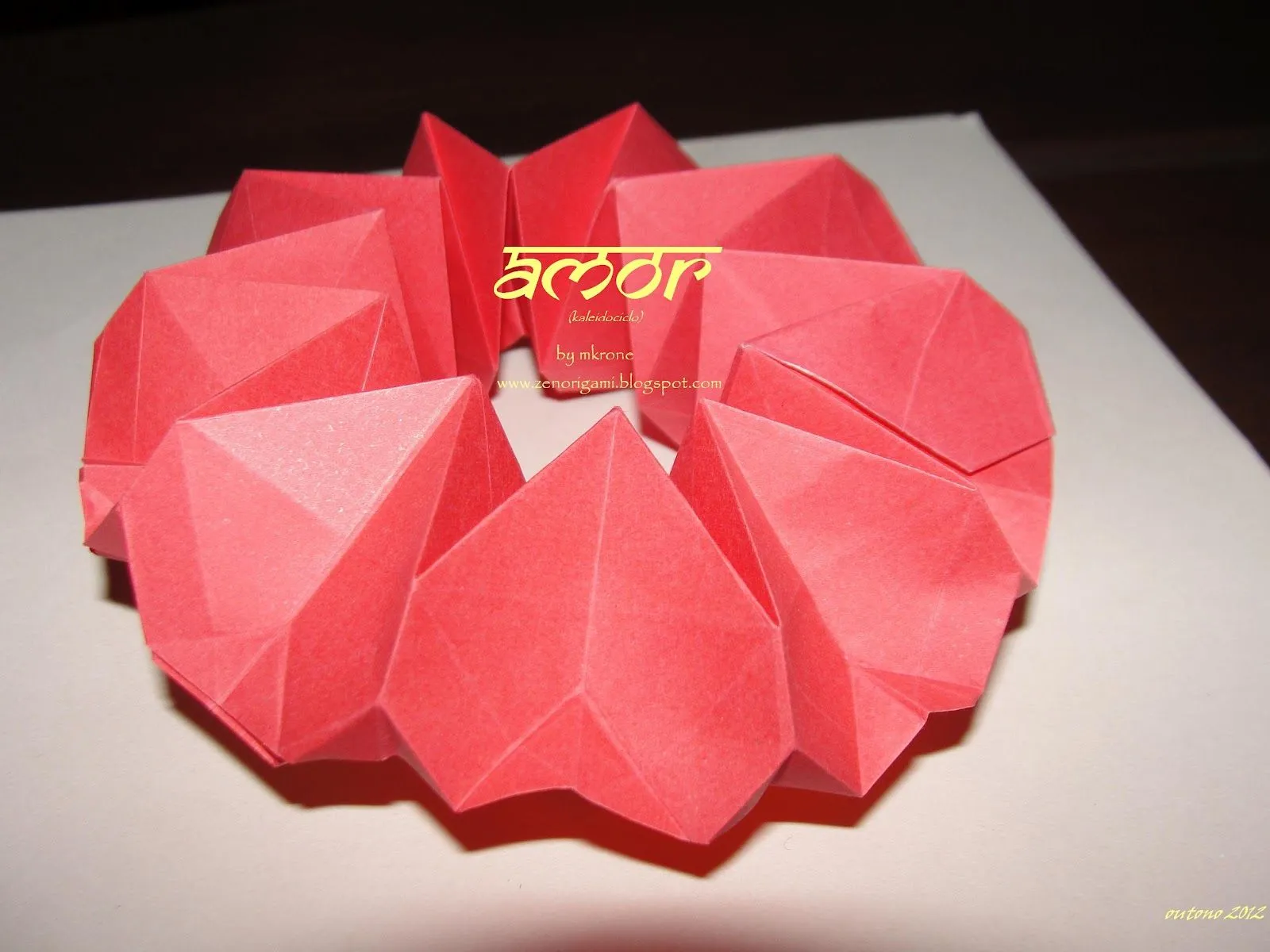 Zen Origami: AMOR ( mandala in action)