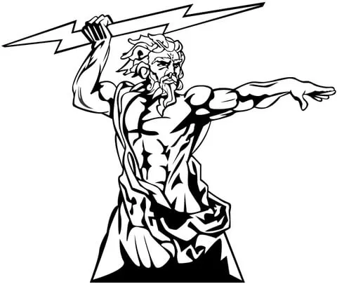 Zeus The God Of Olympia coloring page | Super Coloring