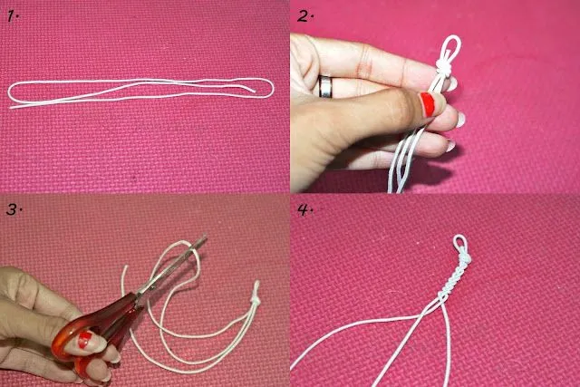 ZONA DE MANUALIDADES: Pulsera con perlas trenzada