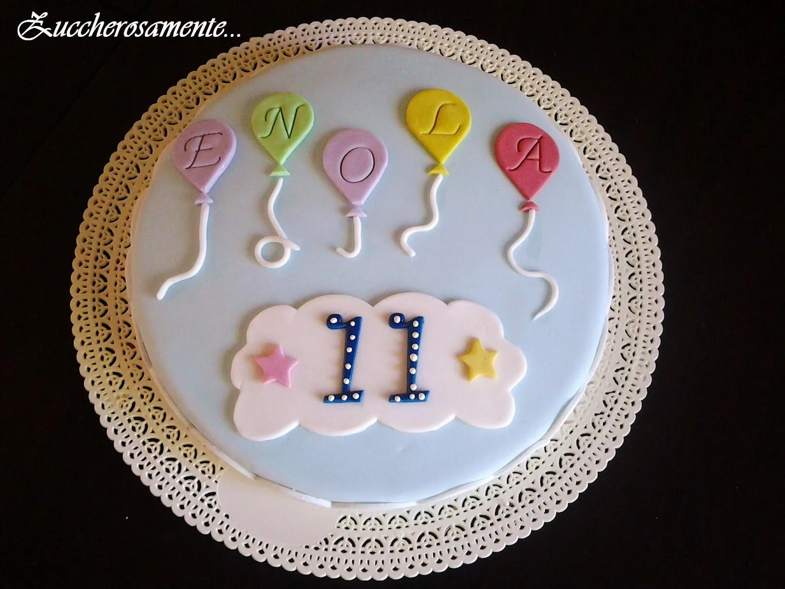 Zuccherosamente...: Torta di compleanno con i palloncini