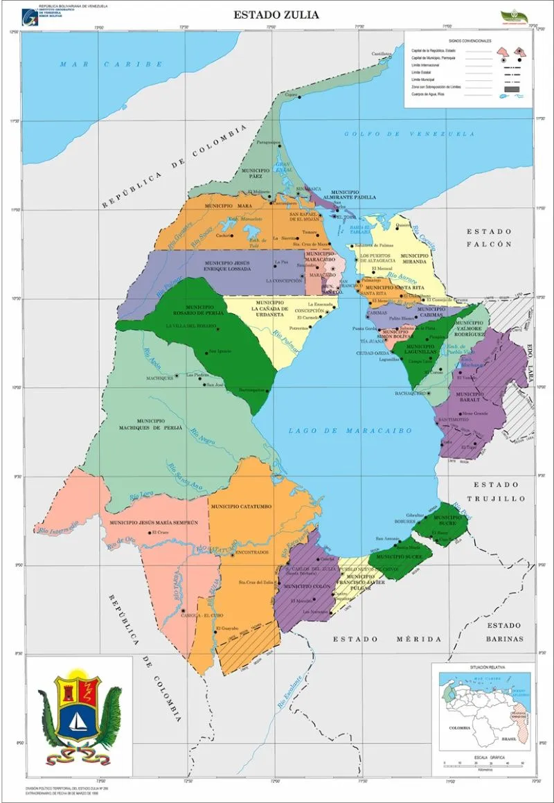 Mapa politico del estado zulia - Imagui